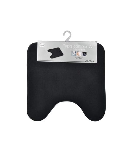 Tapis Contour WC Vitamine II 45x45cm Noir