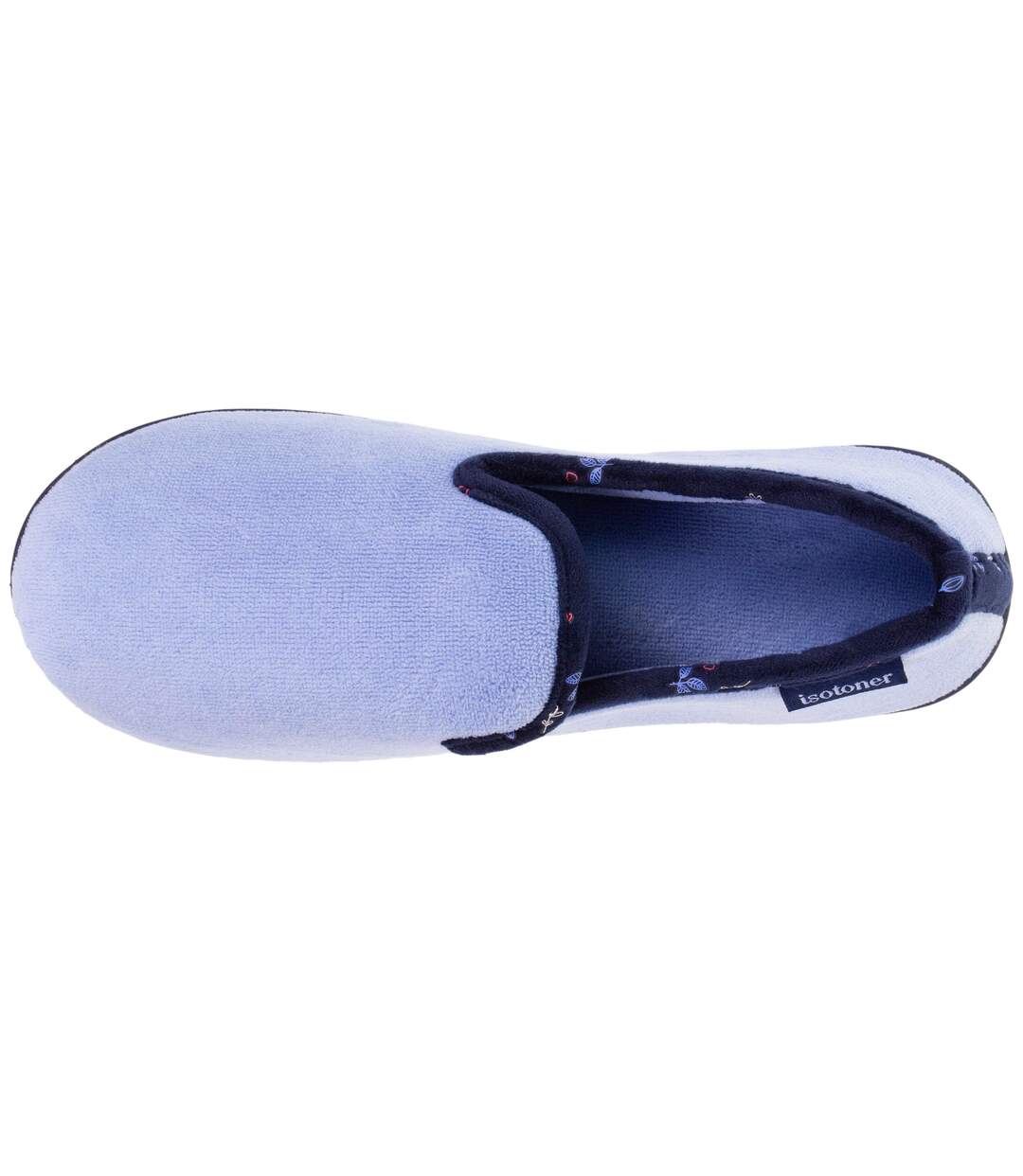 Isotoner Chaussons Charentaises femme très confortables, soutien voûte plantaire, mémoire de forme-2