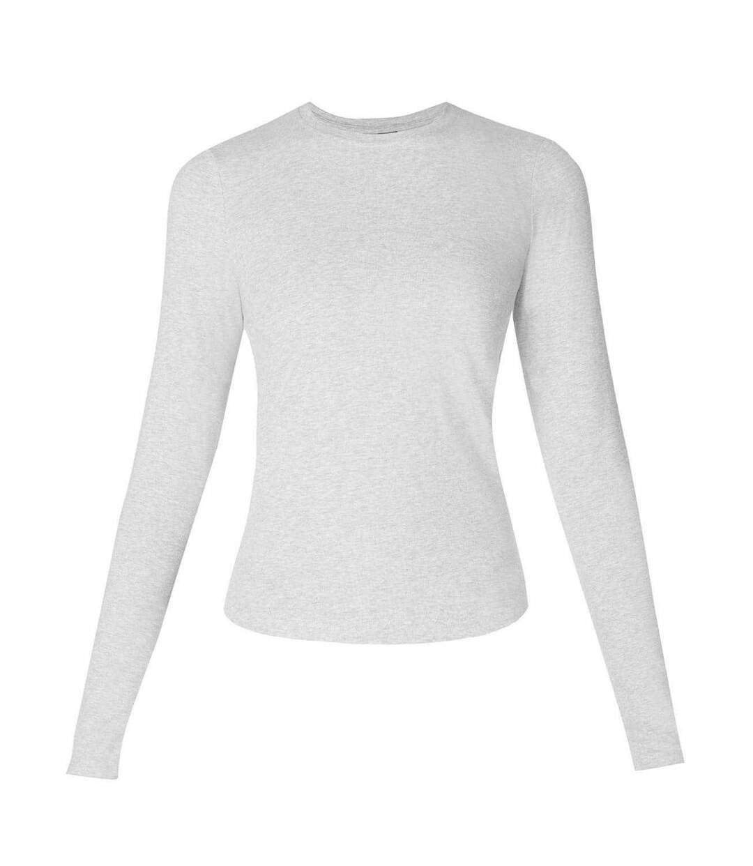 T-shirt Manches Longues Femme Gris Clair Chiné Sweaty Betty-2