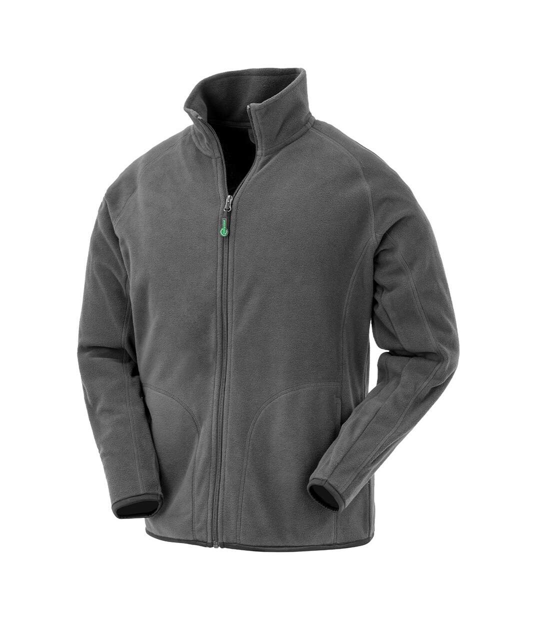 Mens fleece jacket grey Result Genuine Recycled-1