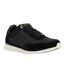 Womens/ladies Everglow Suede Trainers Black Dune London-4
