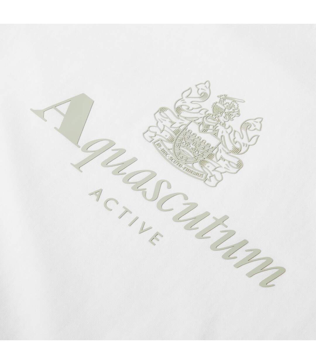 Mens Logo T-shirt White Aquascutum-4