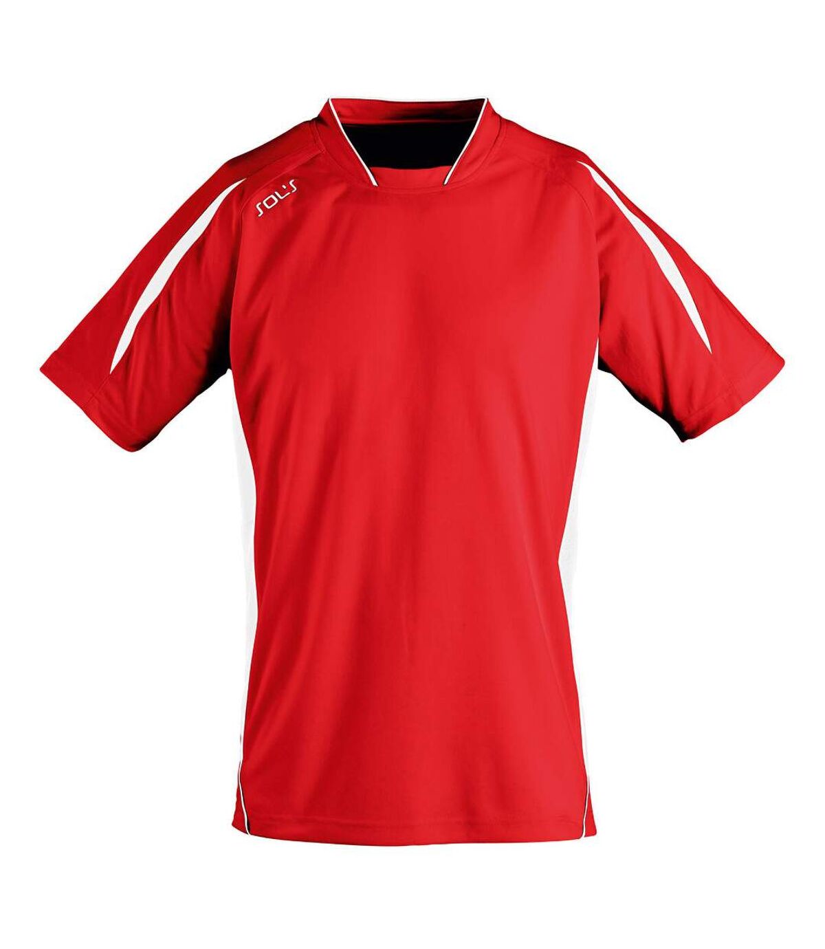SOLS Mens Maracana 2 Short Sleeve Scoccer T-Shirt (Red/White) - UTPC2810