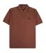Polo Motif/style Col À Double Rayure Homme Pourpre Pourpre Fred Perry-1