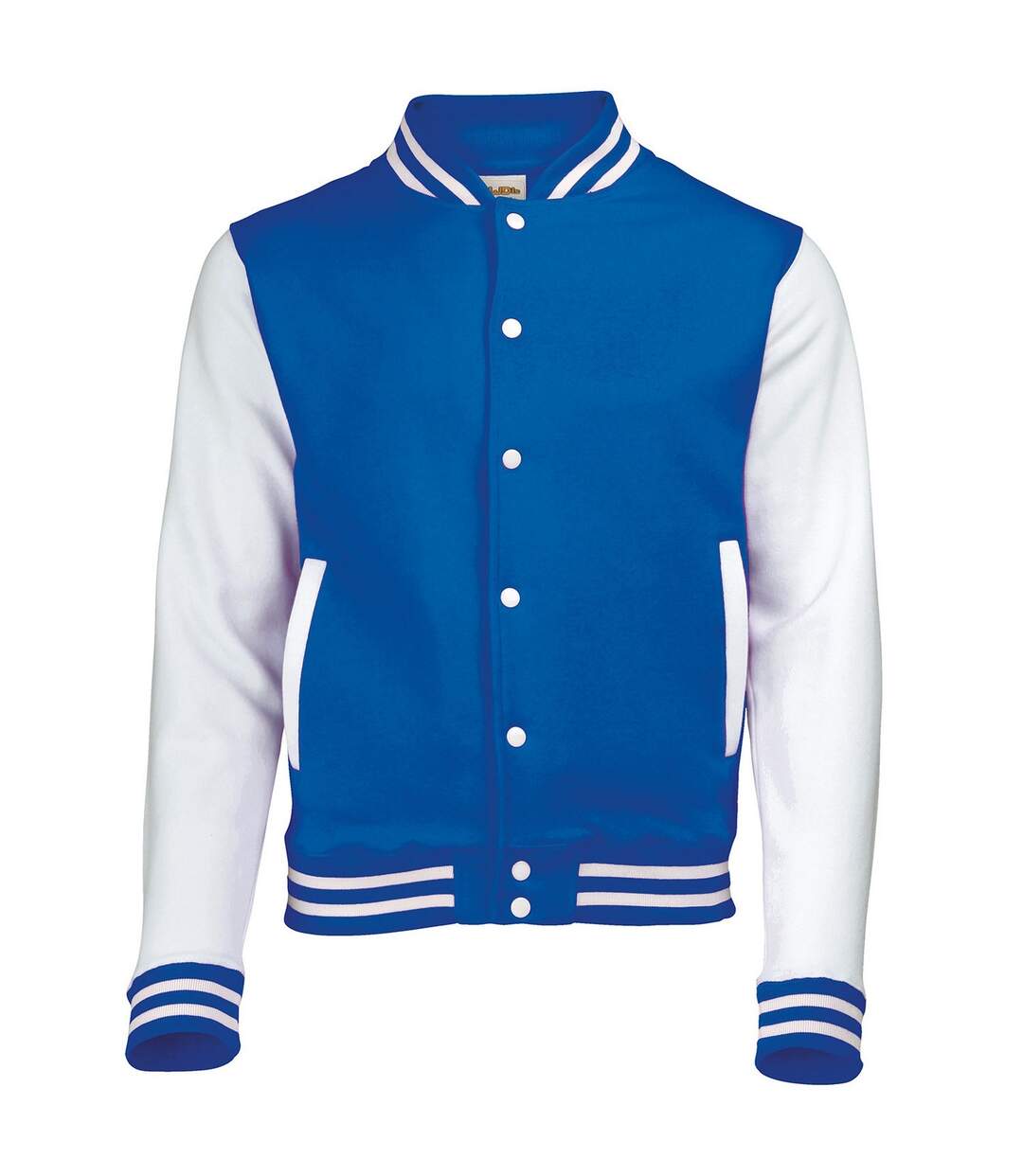 Blouson d´université adulte bleu roi / blanc Awdis-1