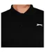 Mens Chequered Golf Polo Shirt Black Slazenger-3