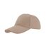 Atlantis Liberty Six Buckle Brushed Cotton 6 Panel Cap (Khaki) - UTAB194