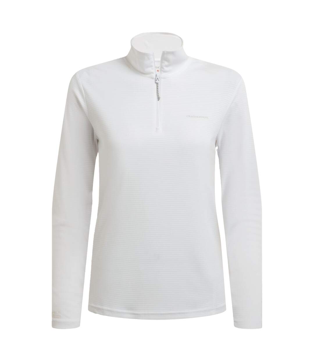 Womens/ladies Nosilife Half Zip Top White Craghoppers-2
