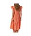 Robe de Grossesse Corail Femme Vero Moda Marternity Jarlotte - L