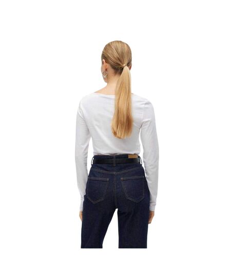 T-shirt Maxi Femme Blanc Vif Vero Moda