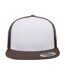 Casquette Trucker Classic Blanc Marron Yupoong-4