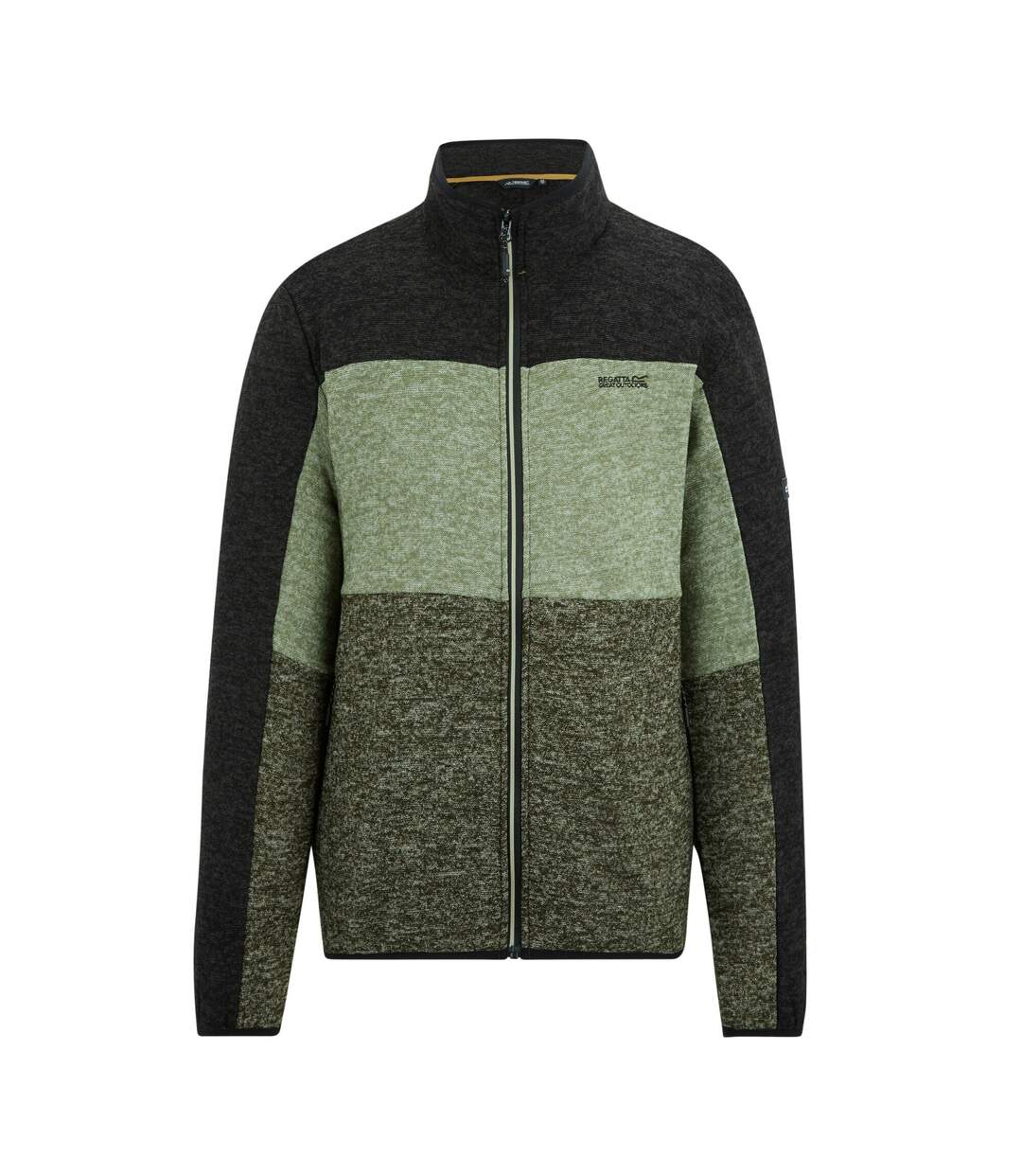 Haut Polaire Elram Homme Kaki Foncé Vert Pâle Noir Regatta-2