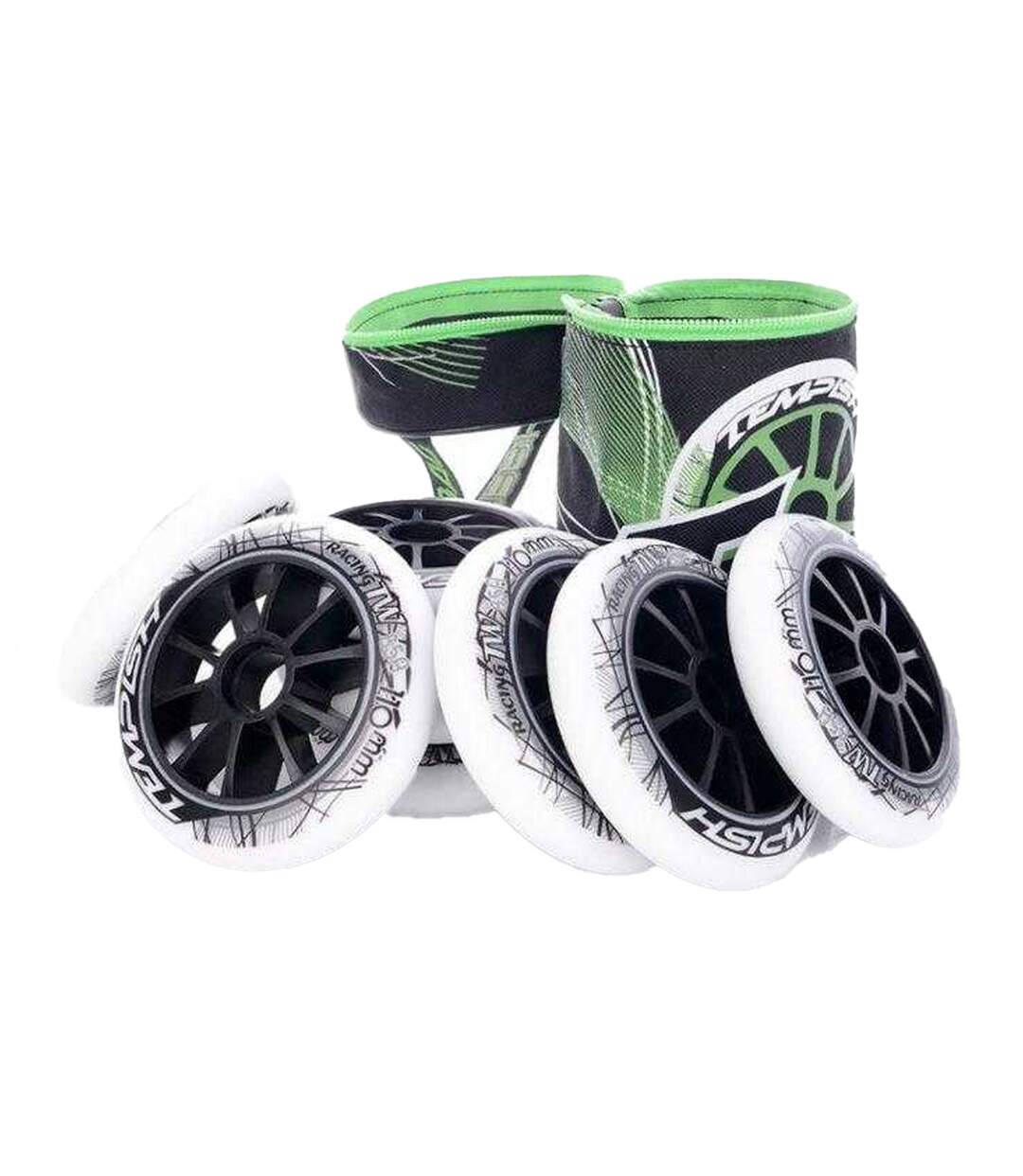 Roues De Patins À Roulettes 100 Mm Blanc Tempish-3