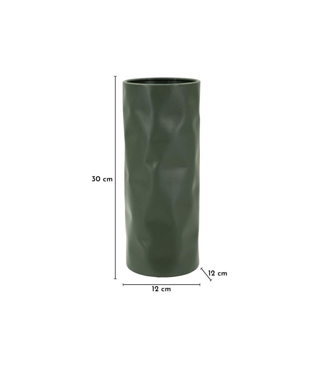 Vase Design Martelé Norimberga 30cm Vert-4