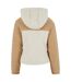 Veste Polaire Femme Beige Sable Blanc Urban Classics-2