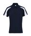 Polo homme bleu marine français / blanc AWDis Cool-1