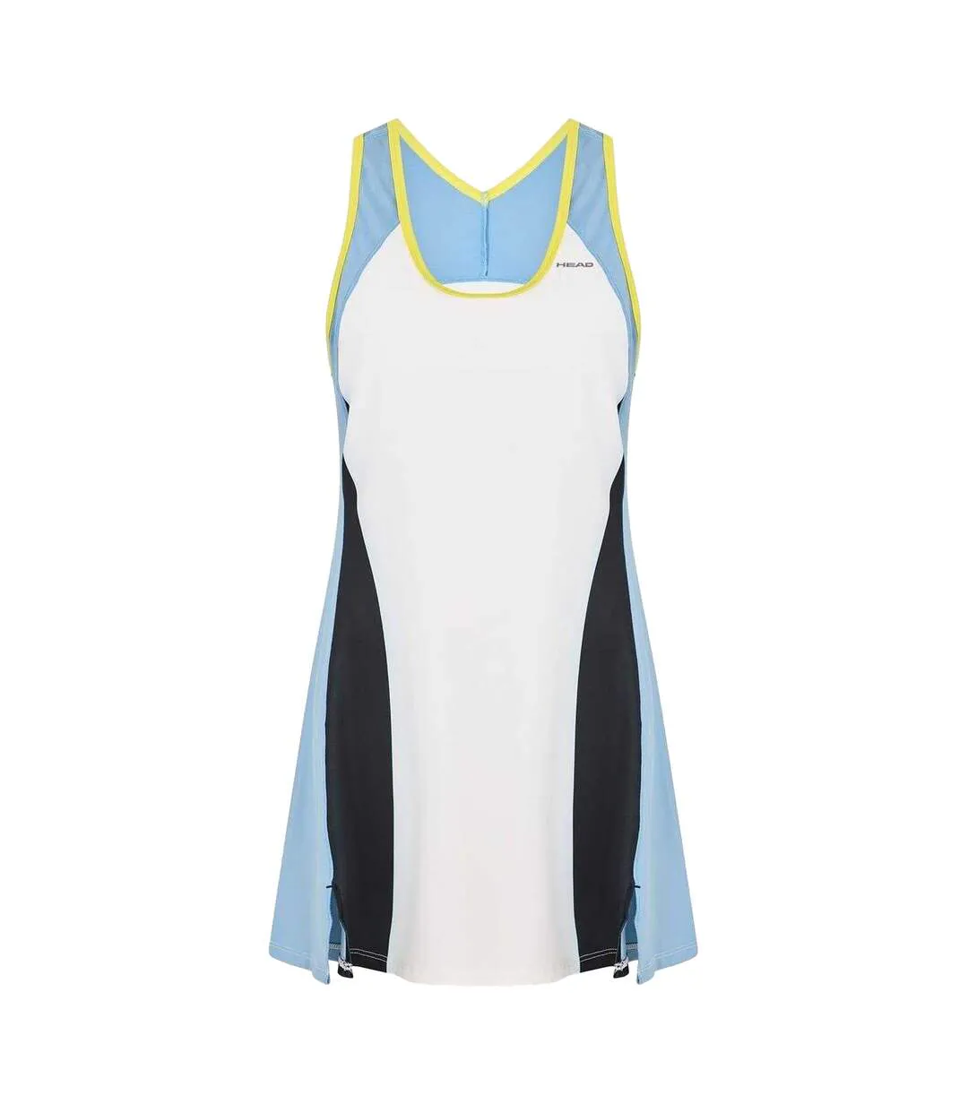 Womens/ladies Fiona Colour Block Tank Dress Multicoloured Head-1