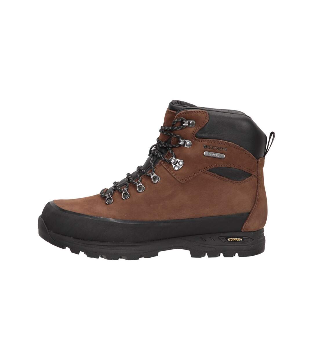 Mens quest nubuck isogrip hiking boots brown Mountain Warehouse-3