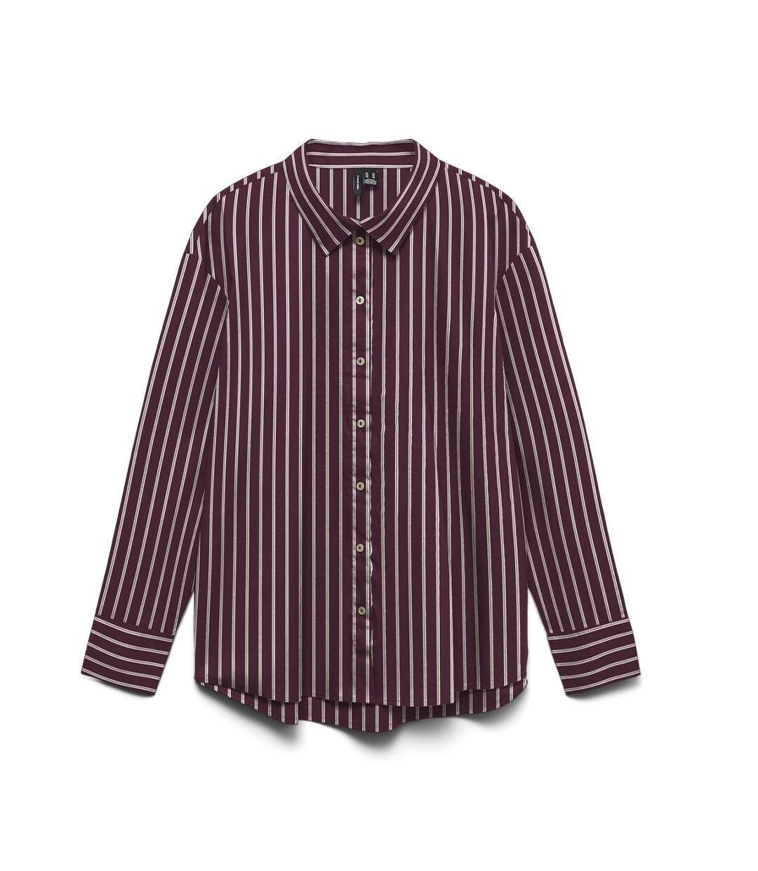Chemise bordeaux femme vero moda tanja-1
