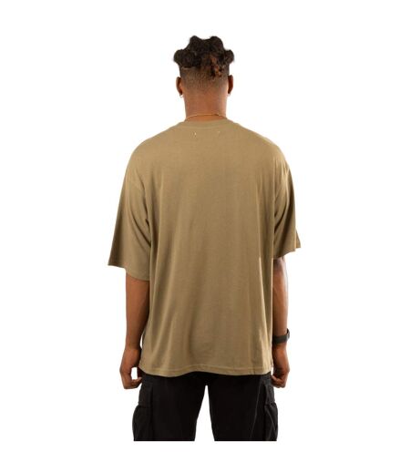 Hype Mens Scribble Oversized T-Shirt (Khaki Brown)