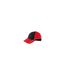 +++ FDS 140326 +++ Casquette racing embossée style F1 - MB6560 - rouge et noir-1