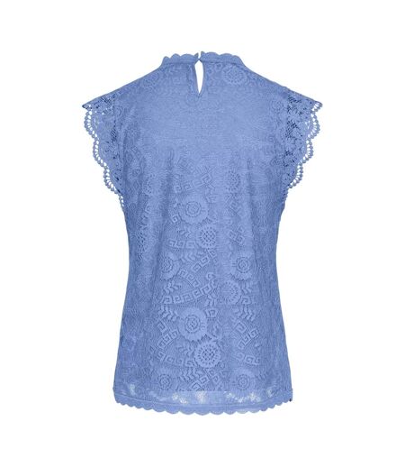 Blouse Sans Manches Motif/style Lacets Femme Bleu Hortensia Pieces