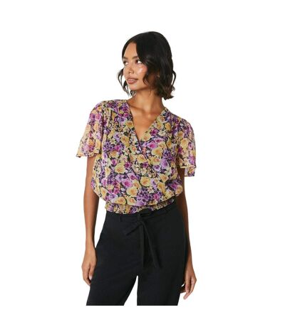 Blouse femme violet / jaune Dorothy Perkins