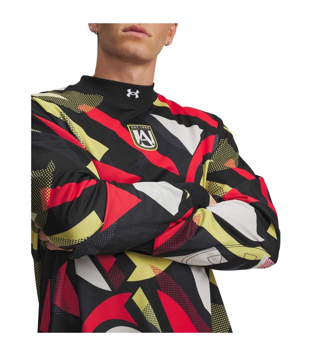 Mens Terrace Long-sleeved Football Goalkeeper Jersey Gray Dawn Under Armour-4