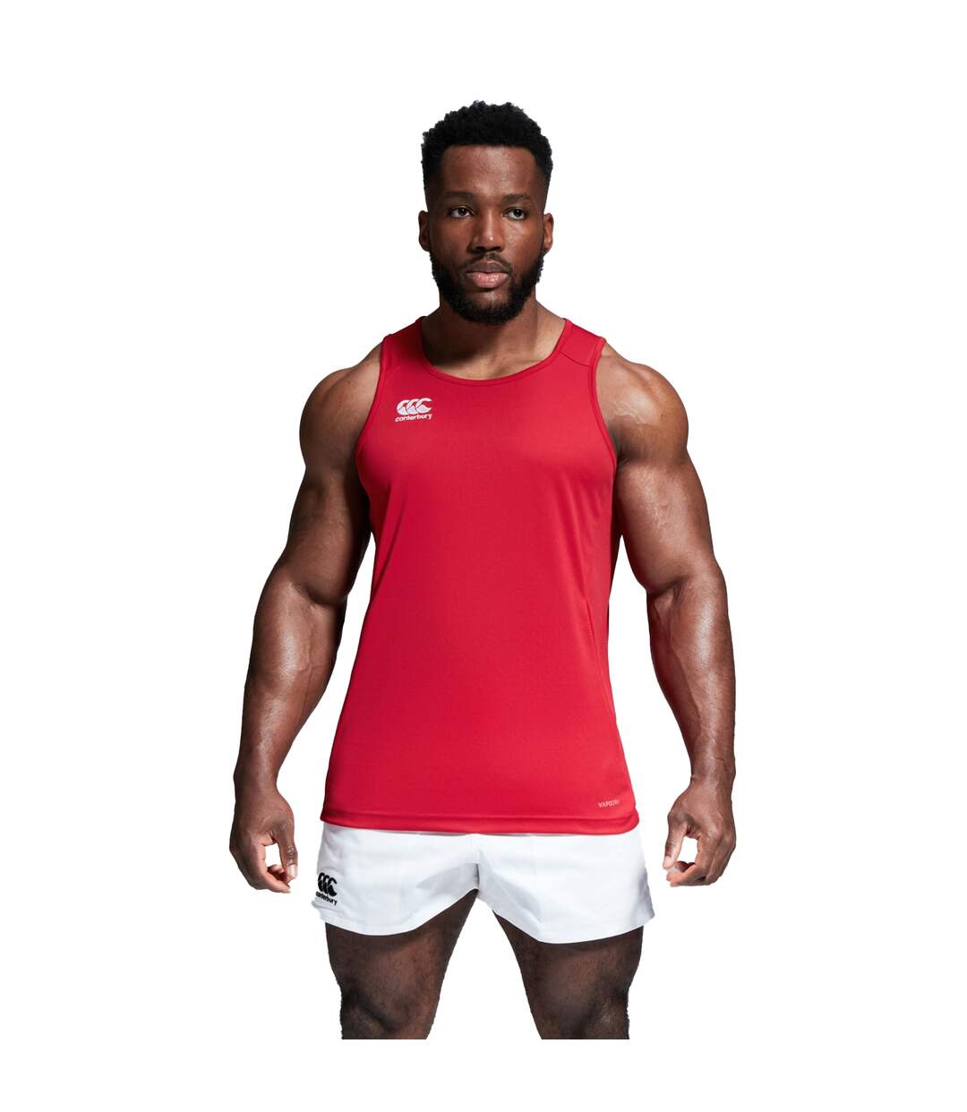 Mens Club Dry Tank Top Flag Red Canterbury-1
