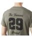 T-shirt homme col rond avec print en coton Colleg Vondutch