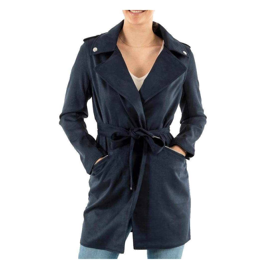 Manteau Long Marine Femme Morgan GARIA - 34-1