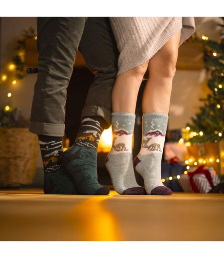 Ladies Original Christmas Patterned Novelty Thermal Socks