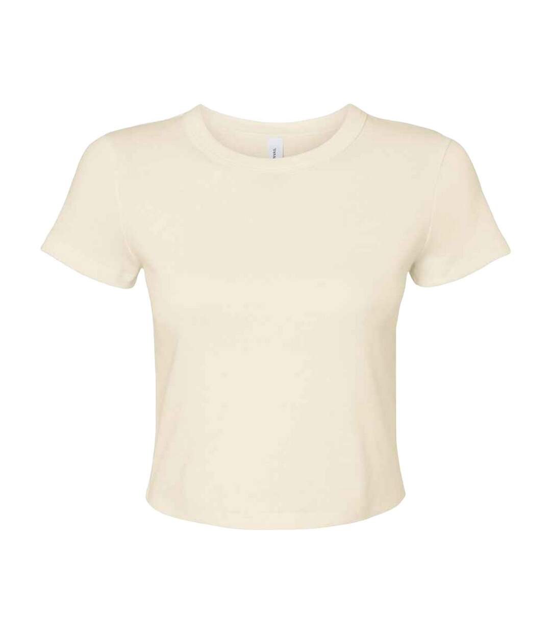 Haut court femme naturel uni Bella + Canvas-1