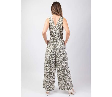 Combi-pantalon jambes larges CARLY motif ethnique élégant Coton Du Monde