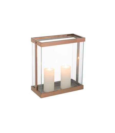 Lanterne en Verre Enma 35cm Cuivre