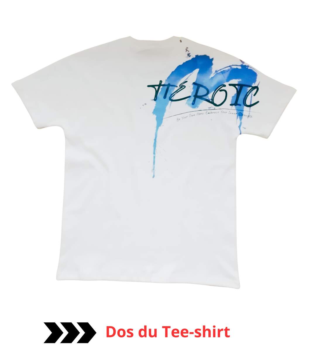 T-Shirt Manches Courtes -  Homme - Col Rond - Couleur  Blanc-2