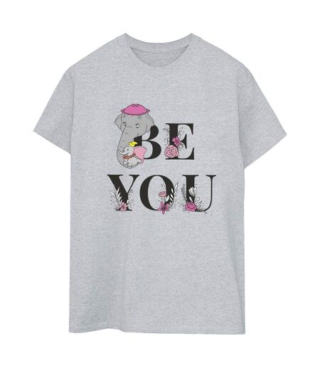 Disney - T-shirt DUMBO BE YOU - Femme (Gris chiné) - UTBI18319