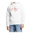 Sweat À Capuche Motif/style Logo Homme Blanc Vif Calvin Klein-1