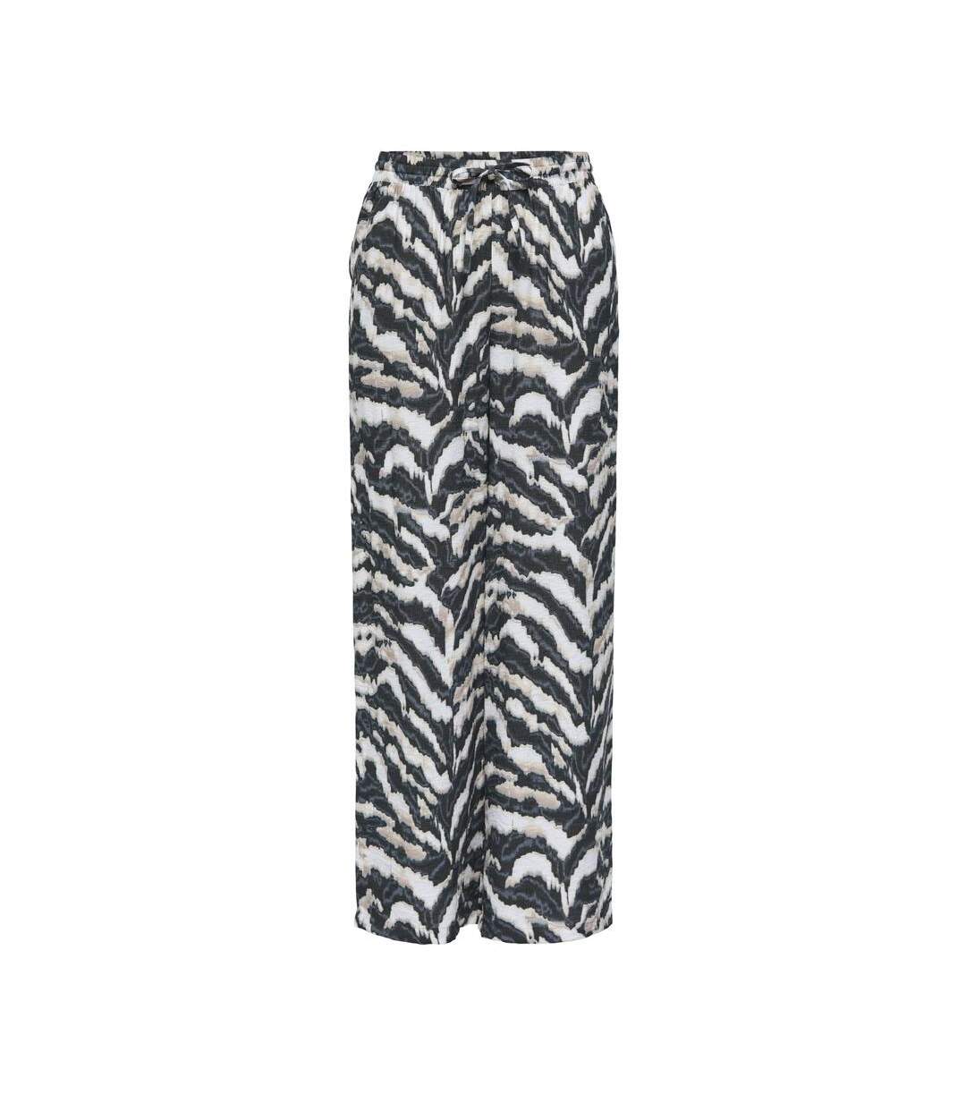Pantalon noir/beige femme jdy pepper - l-l32-1