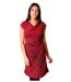 Robe en coton fluide MONTANA rouge bordeaux Coton Du Monde-1