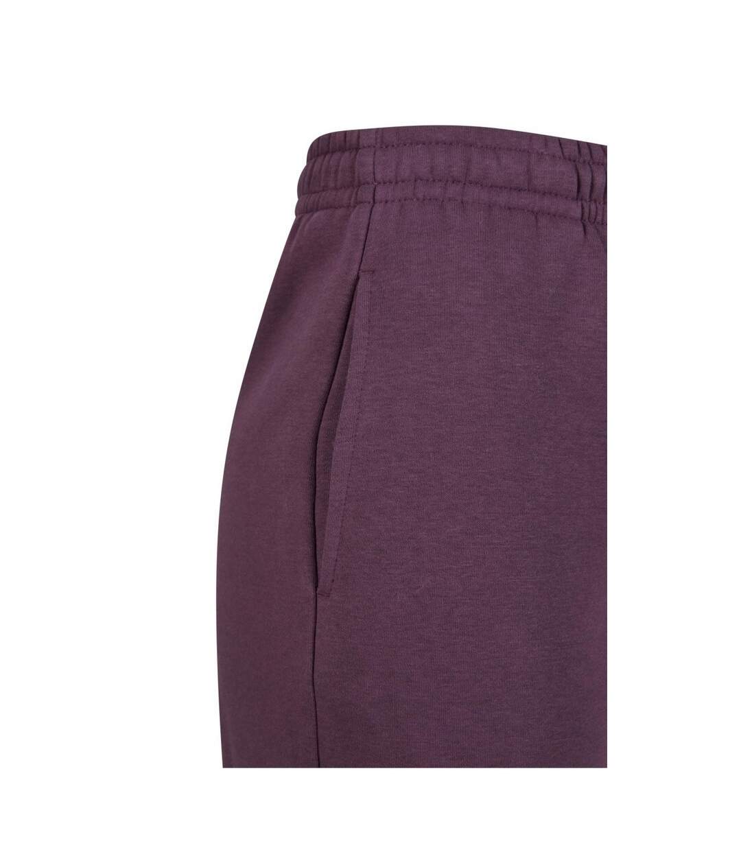 Bas De Jogging Duveteux Pour Femmes/femmes Prune Pourpre Build Your Brand-4