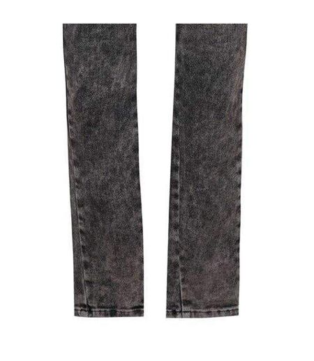 Womens/ladies Slandy Straight Jeans Grey Acid Wash Diesel