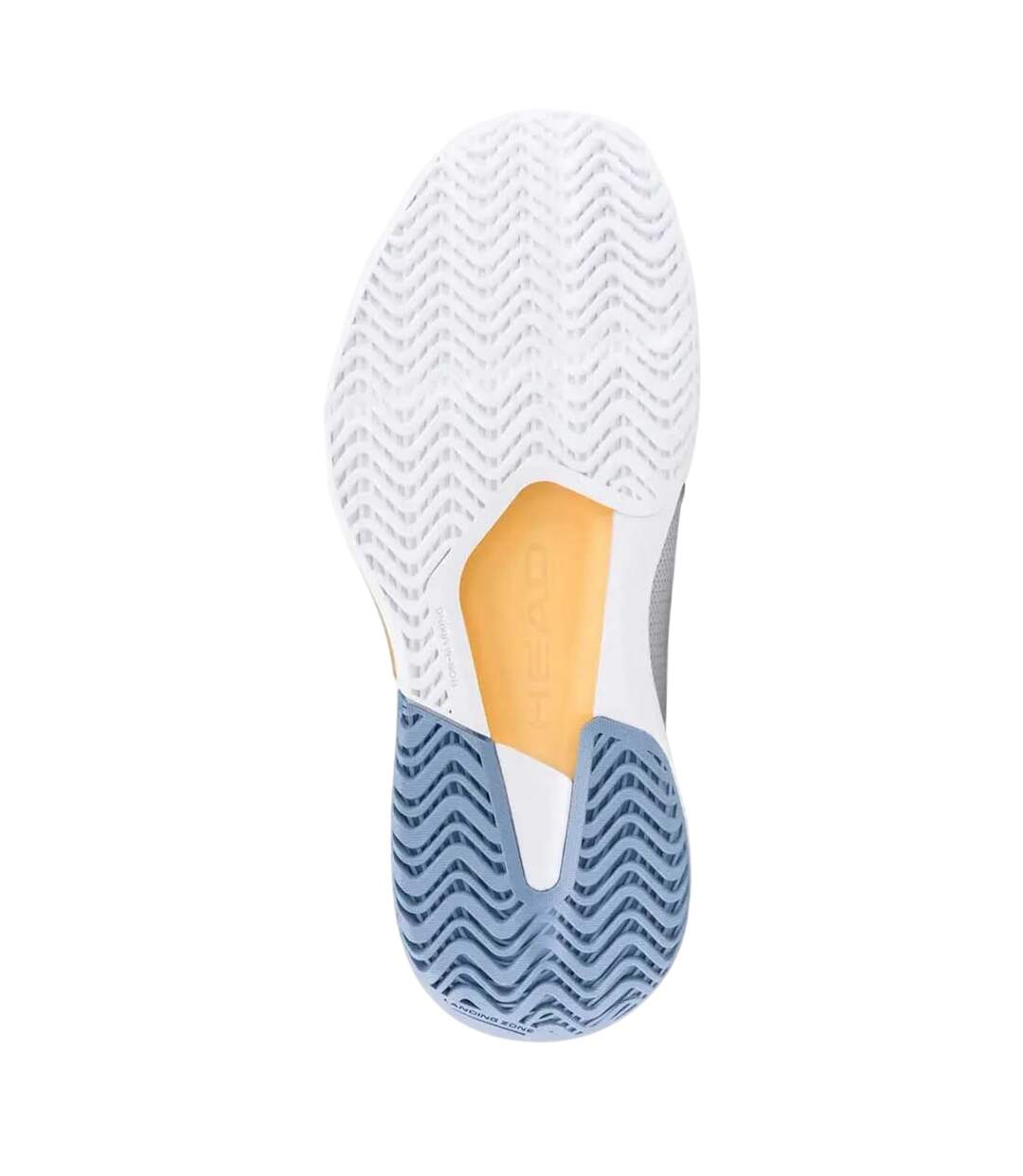 Chaussures De Tennis Revolt Court 5.0 Femme Blanc Bleu Denim Head-4