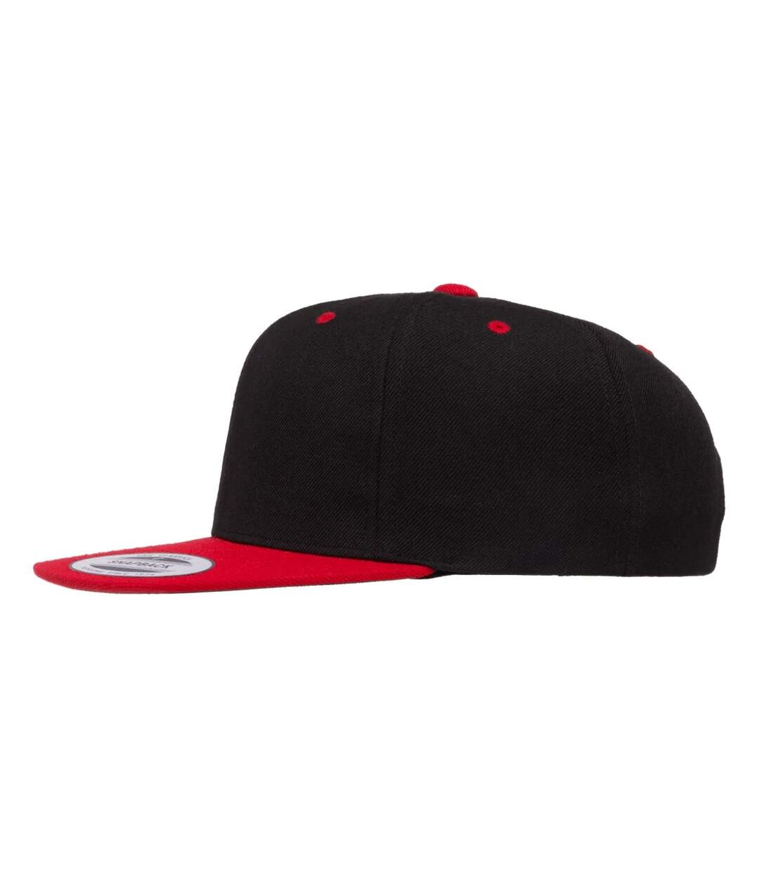 Casquette Ajustable Motif/style Deux Tons Noir Rouge Flexfit-2