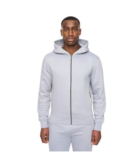 Mens chemtars full zip hoodie steel blue Duck and Cover