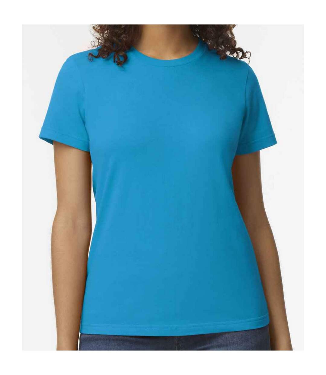 T-shirt femme bleu saphir Gildan