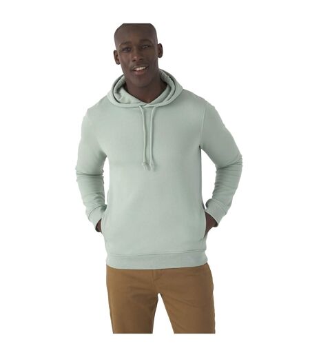 Mens Organic Hoodie Sage Green B&C