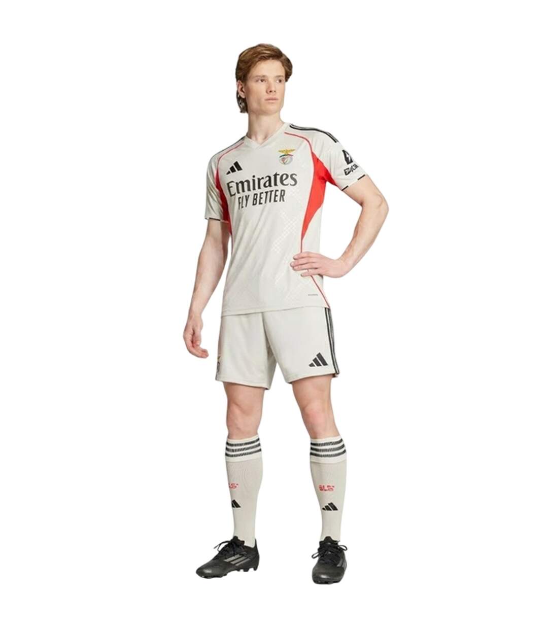 Maillot Extérieur Motif/style Sl Benfica 25/26 Homme Beige Adidas-1