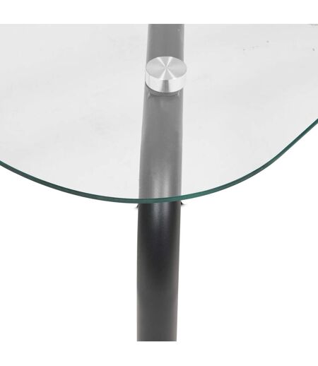 Table basse en verre HECATE - Noir