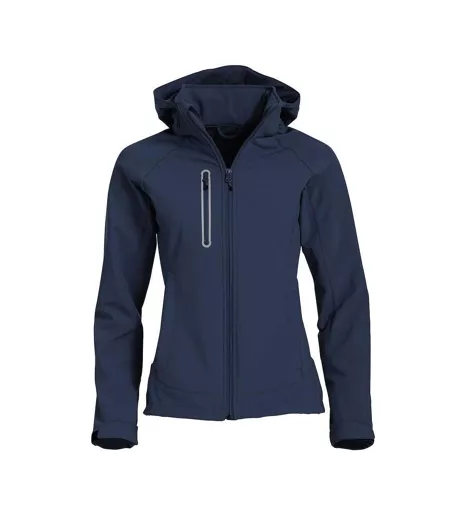 Veste Softshell Milford Femme Bleu Marine Foncé Clique